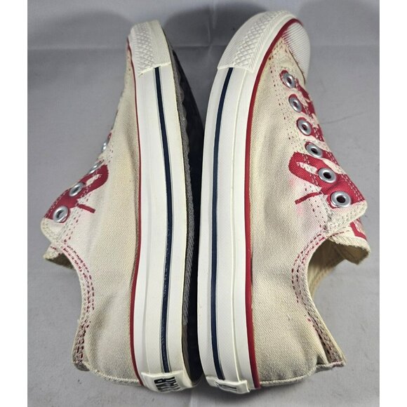 Converse All Star Stencil Kit Unisex  Red/White No Lace Slip-On Shoes Size M6/W8 - Picture 12 of 14